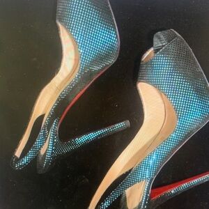 Elegant Black and Blue Women's Heels